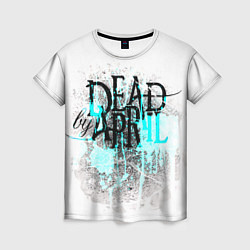 Женская футболка Dead by april краски