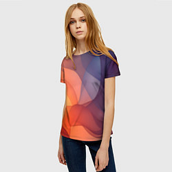 Футболка женская Летящая вуаль, цвет: 3D-принт — фото 2