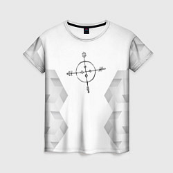 Футболка женская Megadeth white poly, цвет: 3D-принт