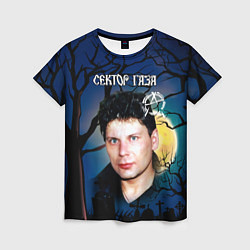 Футболка женская Юрий Хой полнолуние, цвет: 3D-принт