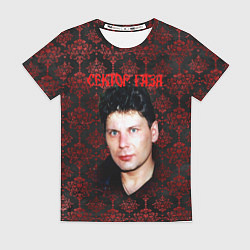 Футболка женская Сектор газа красные узоры, цвет: 3D-принт