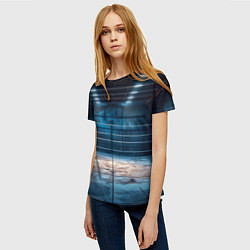 Футболка женская Бойцовский спортзал, цвет: 3D-принт — фото 2