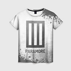 Футболка женская Paramore - white gradient, цвет: 3D-принт