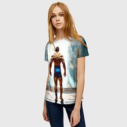 Футболка женская Греко-римский борец, цвет: 3D-принт — фото 2