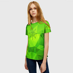 Футболка женская Dark Souls green poly, цвет: 3D-принт — фото 2