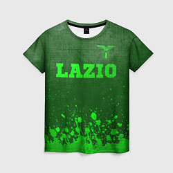 Женская футболка Lazio - green gradient посередине