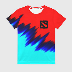Футболка женская Dota краски, цвет: 3D-принт