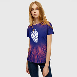 Футболка женская Green Day red energy, цвет: 3D-принт — фото 2