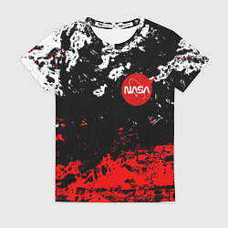 Женская футболка Nasa краски