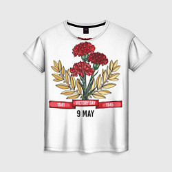 Футболка женская 9 Мая victory day, цвет: 3D-принт