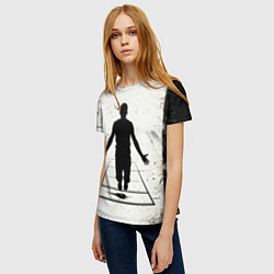 Футболка женская Прыжок в длину, цвет: 3D-принт — фото 2