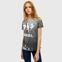 Футболка женская Akira - grey gradient, цвет: 3D-принт — фото 2
