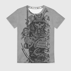 Футболка женская Мертвый самурай призрак, цвет: 3D-принт