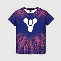 Женская футболка Destiny red energy
