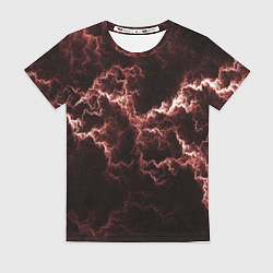 Женская футболка Lightning red