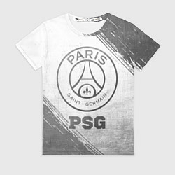 Футболка женская PSG - white gradient, цвет: 3D-принт