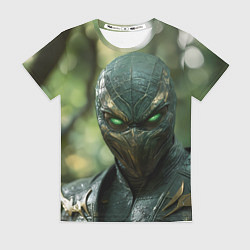 Женская футболка Reptile green Mortal kombat