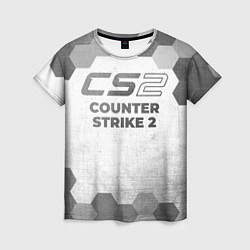 Футболка женская Counter Strike 2 - white gradient, цвет: 3D-принт