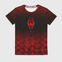 Футболка женская Skyrim red poly, цвет: 3D-принт