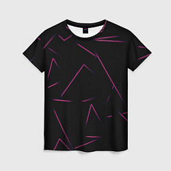 Женская футболка Color pink line