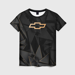 Футболка женская Chevrolet golden poly, цвет: 3D-принт