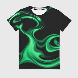 Футболка женская Color green smoke, цвет: 3D-принт