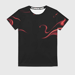 Женская футболка Color red abstraction