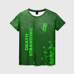 Футболка женская Death Stranding - green gradient вертикально, цвет: 3D-принт