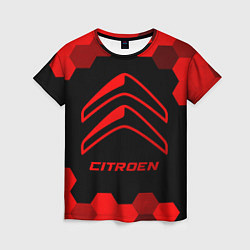 Футболка женская Citroen - red gradient, цвет: 3D-принт