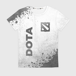 Женская футболка Dota - white gradient вертикально