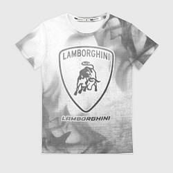 Футболка женская Lamborghini - white gradient, цвет: 3D-принт