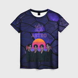Футболка женская Astro retro style, цвет: 3D-принт