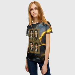 Футболка женская Astro в золотой рамке, цвет: 3D-принт — фото 2