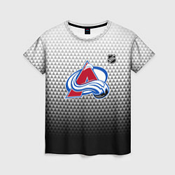 Женская футболка Колорадо Эвеланш - черный градиент