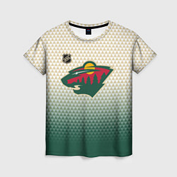 Женская футболка Миннесота Уайлд - геометрический градиент