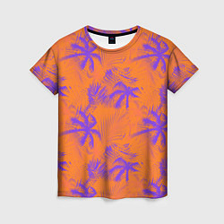 Женская футболка Palm orange