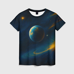 Женская футболка Пространство Вселенной