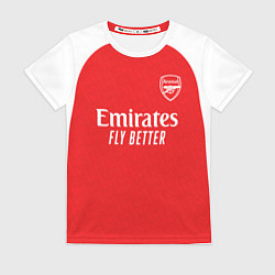Футболка женская Арсенал Лондон домашняя форма 2025 2026, цвет: 3D-принт