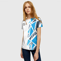 Футболка женская Субару - фрагменты, цвет: 3D-принт — фото 2