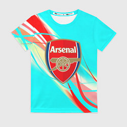 Футболка женская Arsenal stripes, цвет: 3D-принт