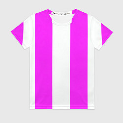 Футболка женская Color white and pink, цвет: 3D-принт