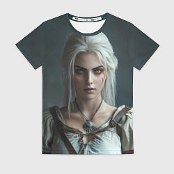 Футболка женская Цири с янтарными глазами, цвет: 3D-принт