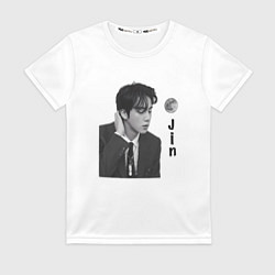 Футболка женская Джин bts, цвет: 3D-принт