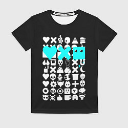 Футболка женская Love Death and Robots синий, цвет: 3D-принт