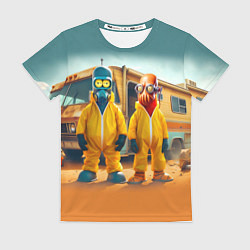 Футболка женская Zoidberg and Bender - Breaking bad soap opera, цвет: 3D-принт