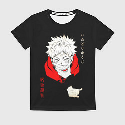 Футболка женская Магическая битва Итадори двуликий, цвет: 3D-принт