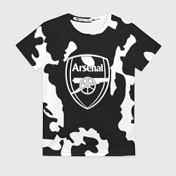 Футболка женская Арсенал камуфляжные краски, цвет: 3D-принт