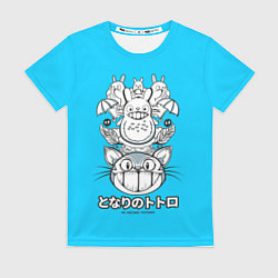 Футболка женская Тоторо аниме, цвет: 3D-принт