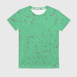 Футболка женская Color green brown, цвет: 3D-принт