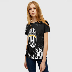 Футболка женская Ювентус пипл краски, цвет: 3D-принт — фото 2